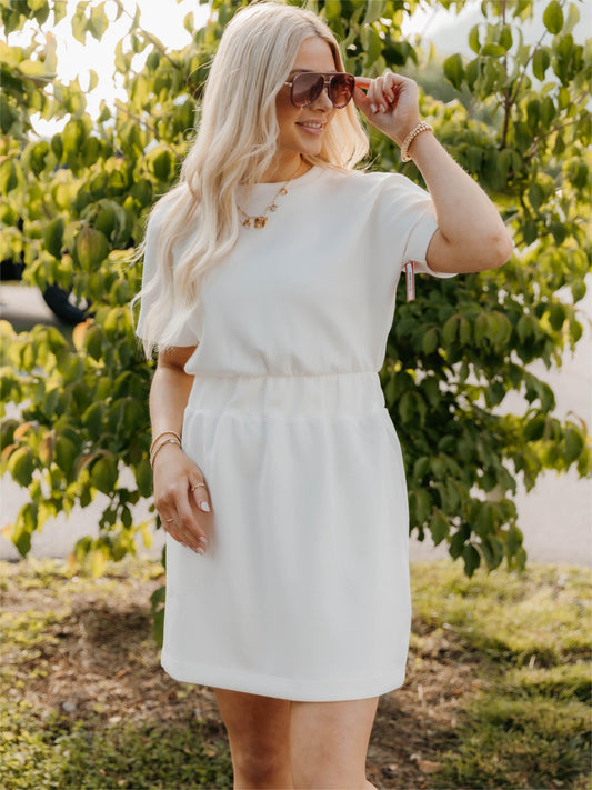 AirEssentials Cinched T-Shirt Dress(BUY 2 FREE SHIPPING)