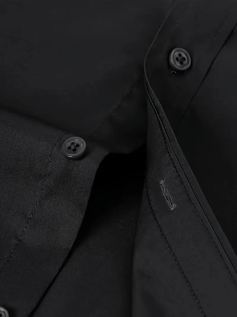 Hochwertiges Einfarbiges Slim-Fit-Hemd