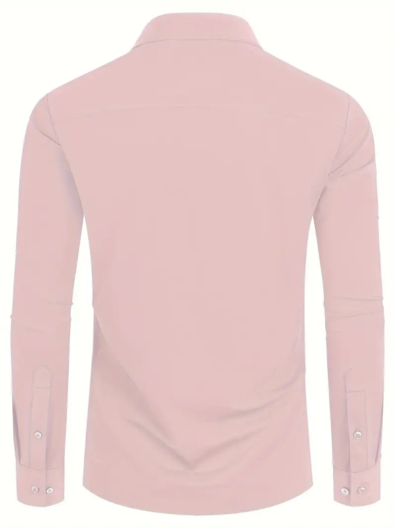 Hochwertiges Einfarbiges Slim-Fit-Hemd