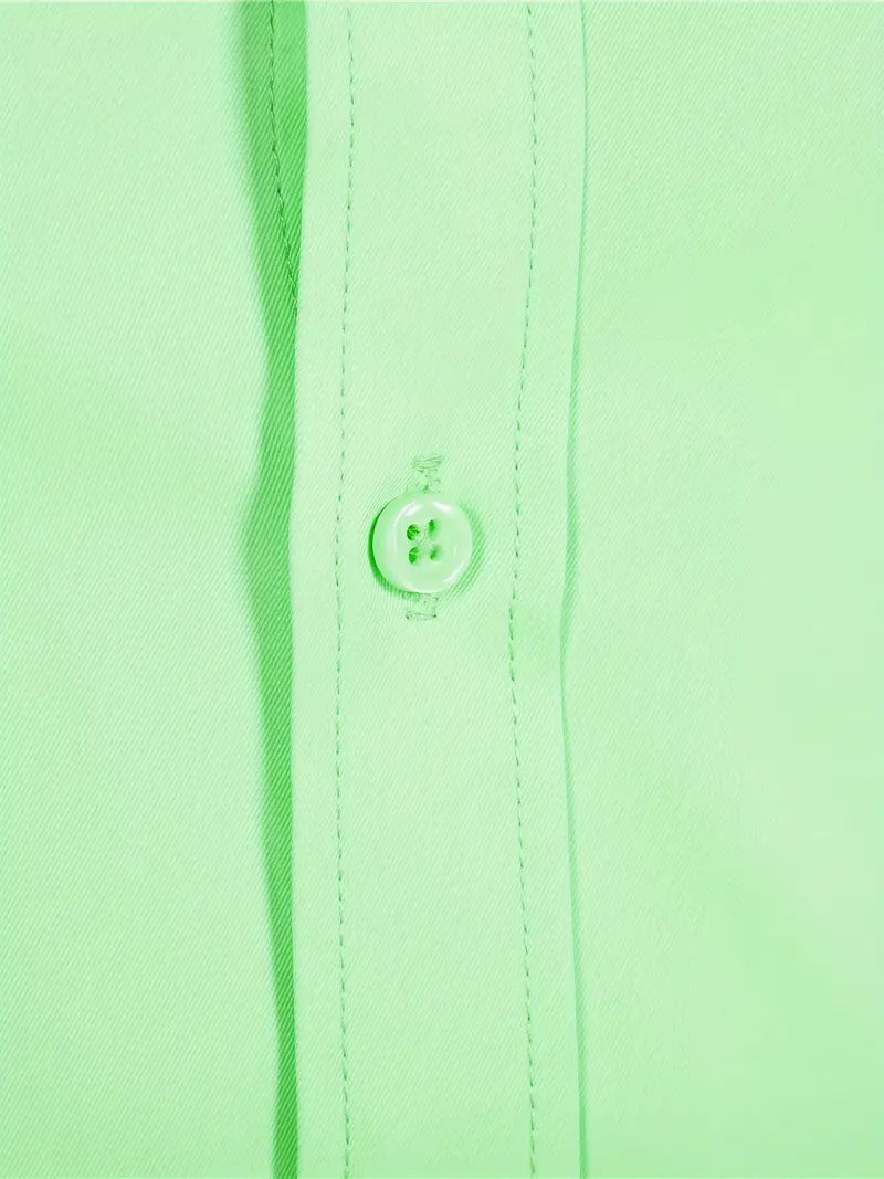 Hochwertiges Einfarbiges Slim-Fit-Hemd