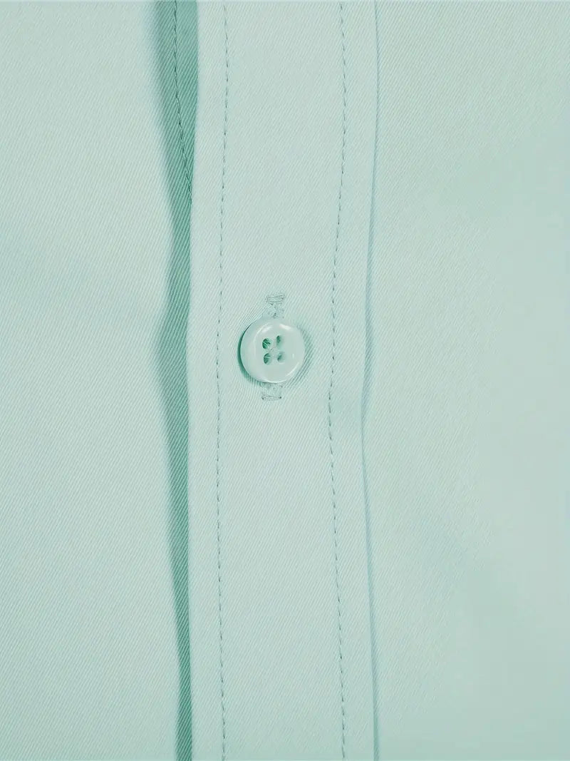 Hochwertiges Einfarbiges Slim-Fit-Hemd