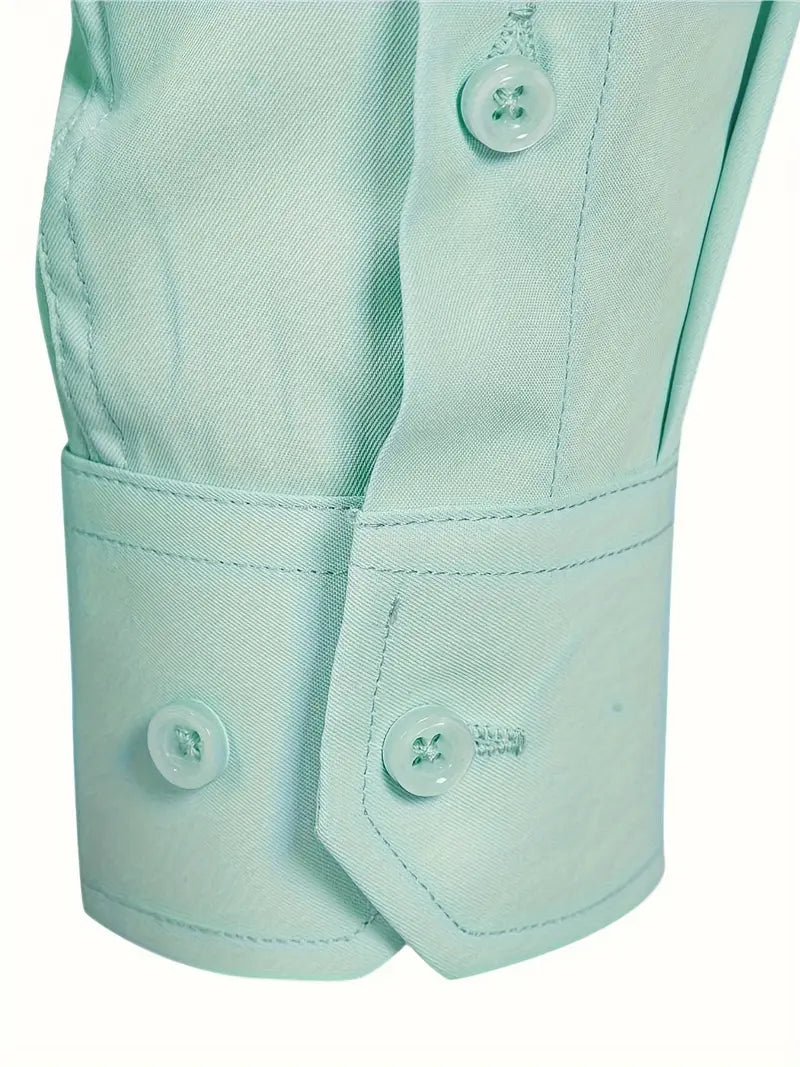 Hochwertiges Einfarbiges Slim-Fit-Hemd