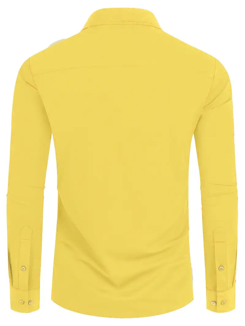 Hochwertiges Einfarbiges Slim-Fit-Hemd
