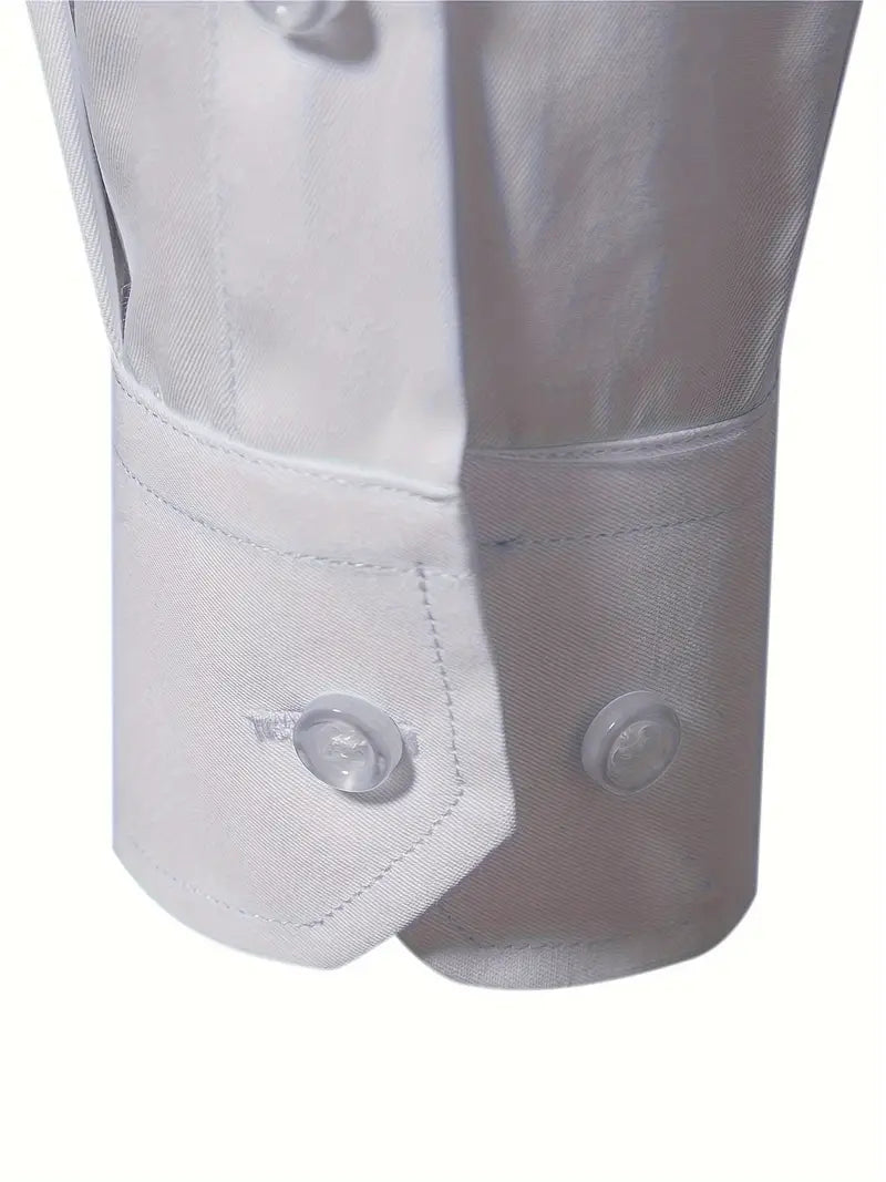 Hochwertiges Einfarbiges Slim-Fit-Hemd