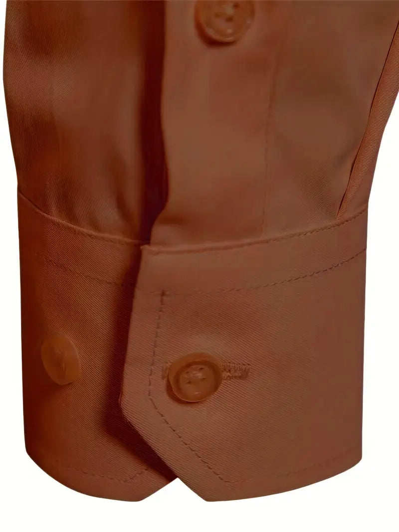 Hochwertiges Einfarbiges Slim-Fit-Hemd