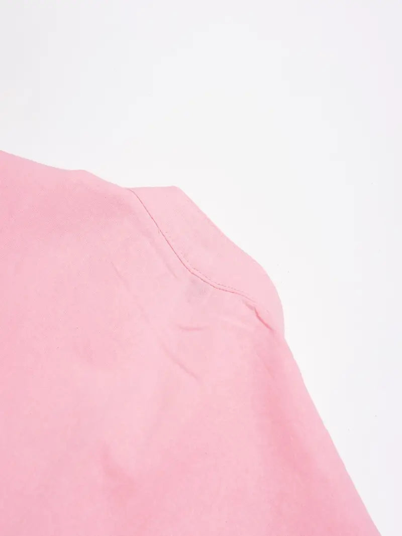 Langärmliges Leinenhemd mit Mandarinkragen und Knopfleiste