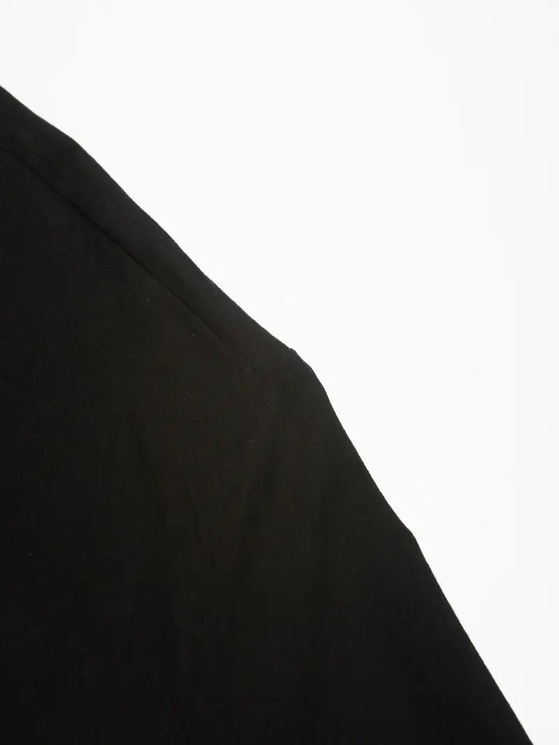 Langärmliges Leinenhemd mit Mandarinkragen und Knopfleiste