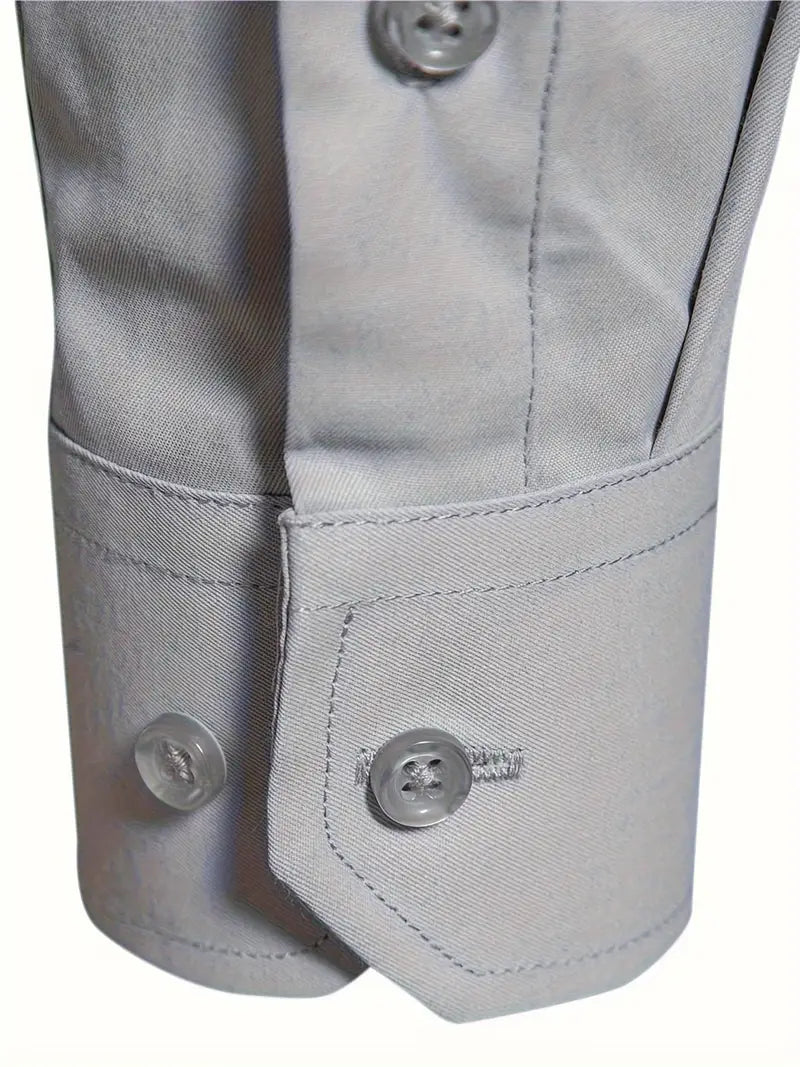Hochwertiges Einfarbiges Slim-Fit-Hemd