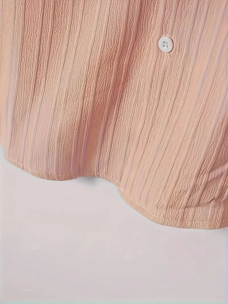 Casual Leinenhemd mit Knöpfen