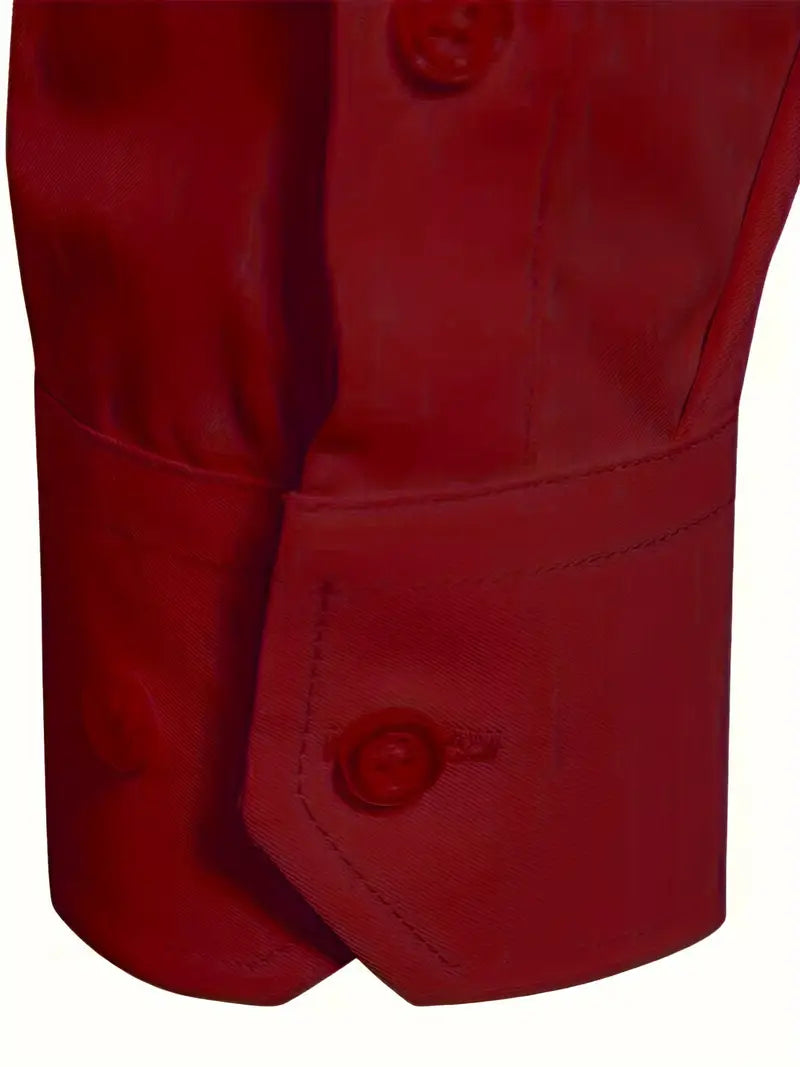 Hochwertiges Einfarbiges Slim-Fit-Hemd