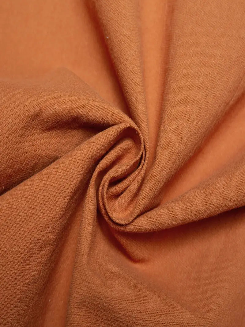 Langärmliges Leinenhemd mit Mandarinkragen und Knopfleiste