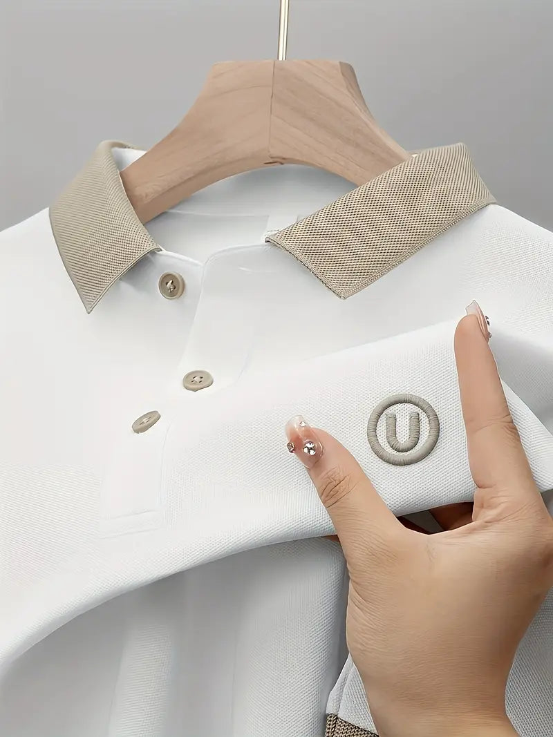 Bio-Baumwoll-Polo mit U-Logo