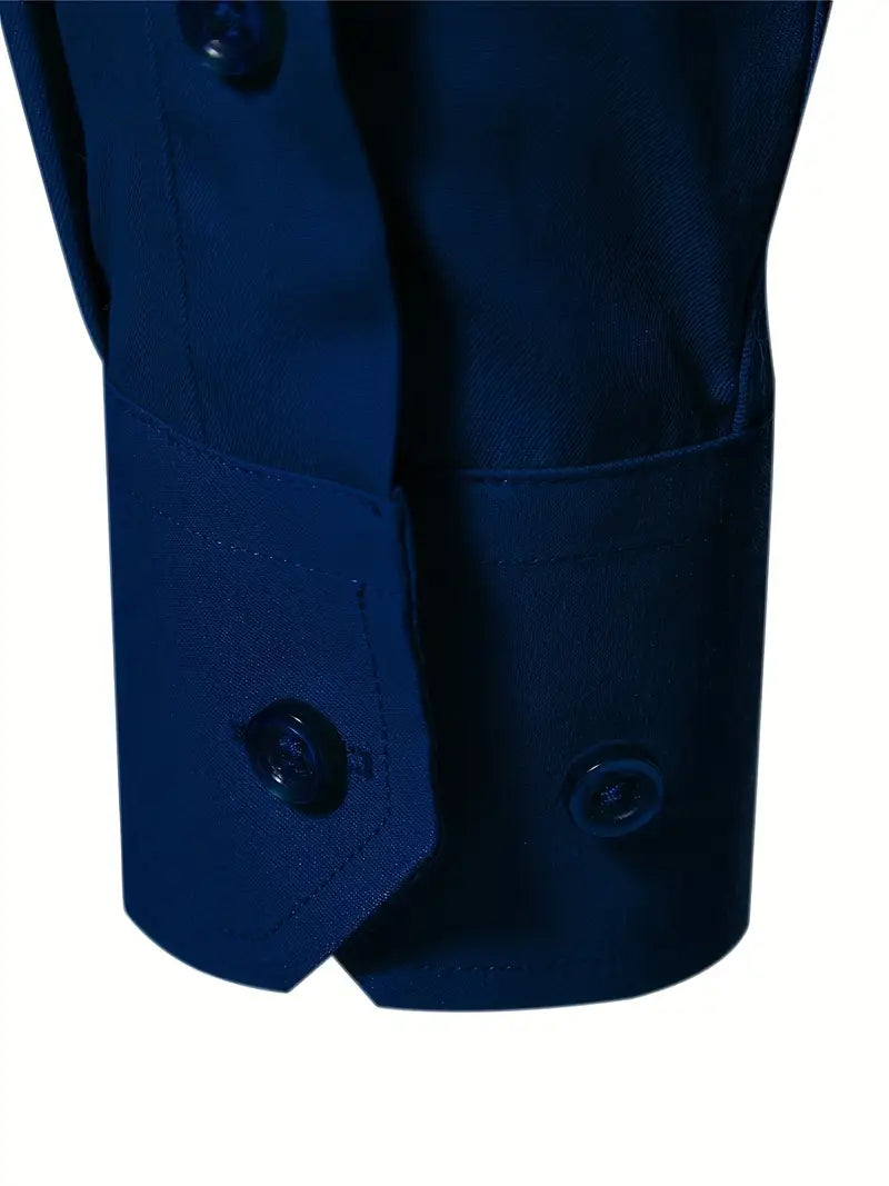 Hochwertiges Einfarbiges Slim-Fit-Hemd