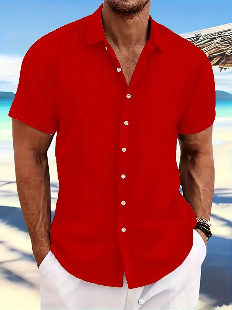 Casual Leinenhemd mit Knöpfen