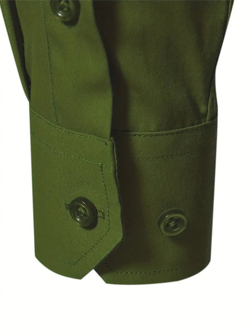 Hochwertiges Einfarbiges Slim-Fit-Hemd