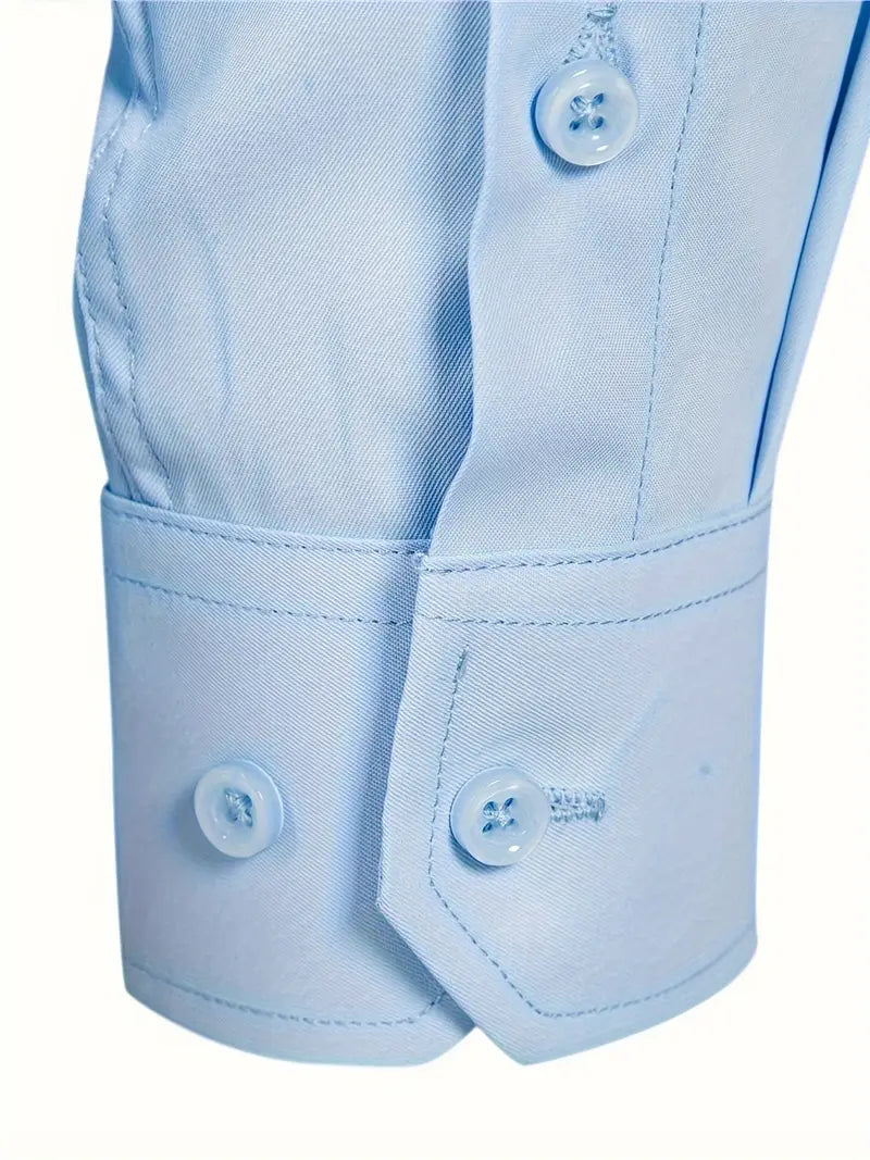 Hochwertiges Einfarbiges Slim-Fit-Hemd