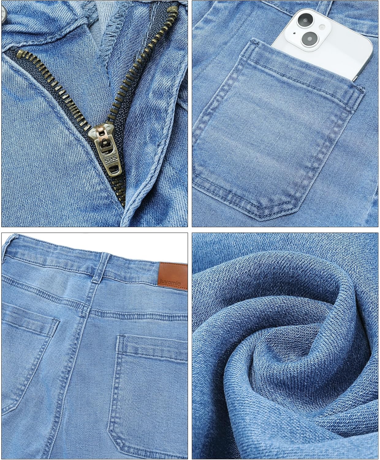 Women's wide-leg jeans, stylish high-waisted flared jeans