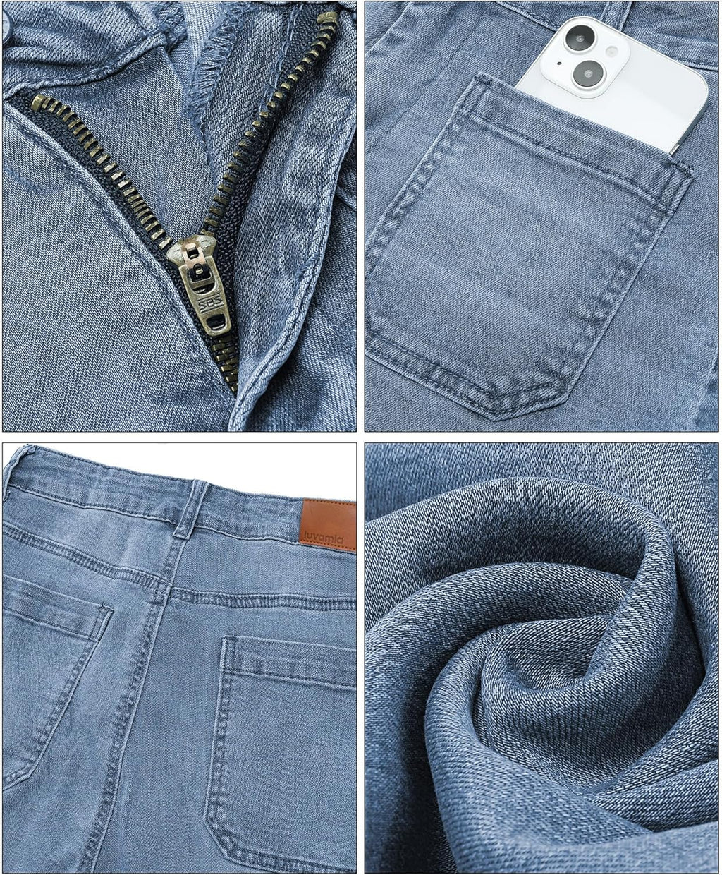 Women's wide-leg jeans, stylish high-waisted flared jeans