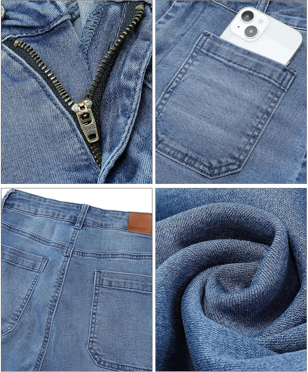 Women's wide-leg jeans, stylish high-waisted flared jeans