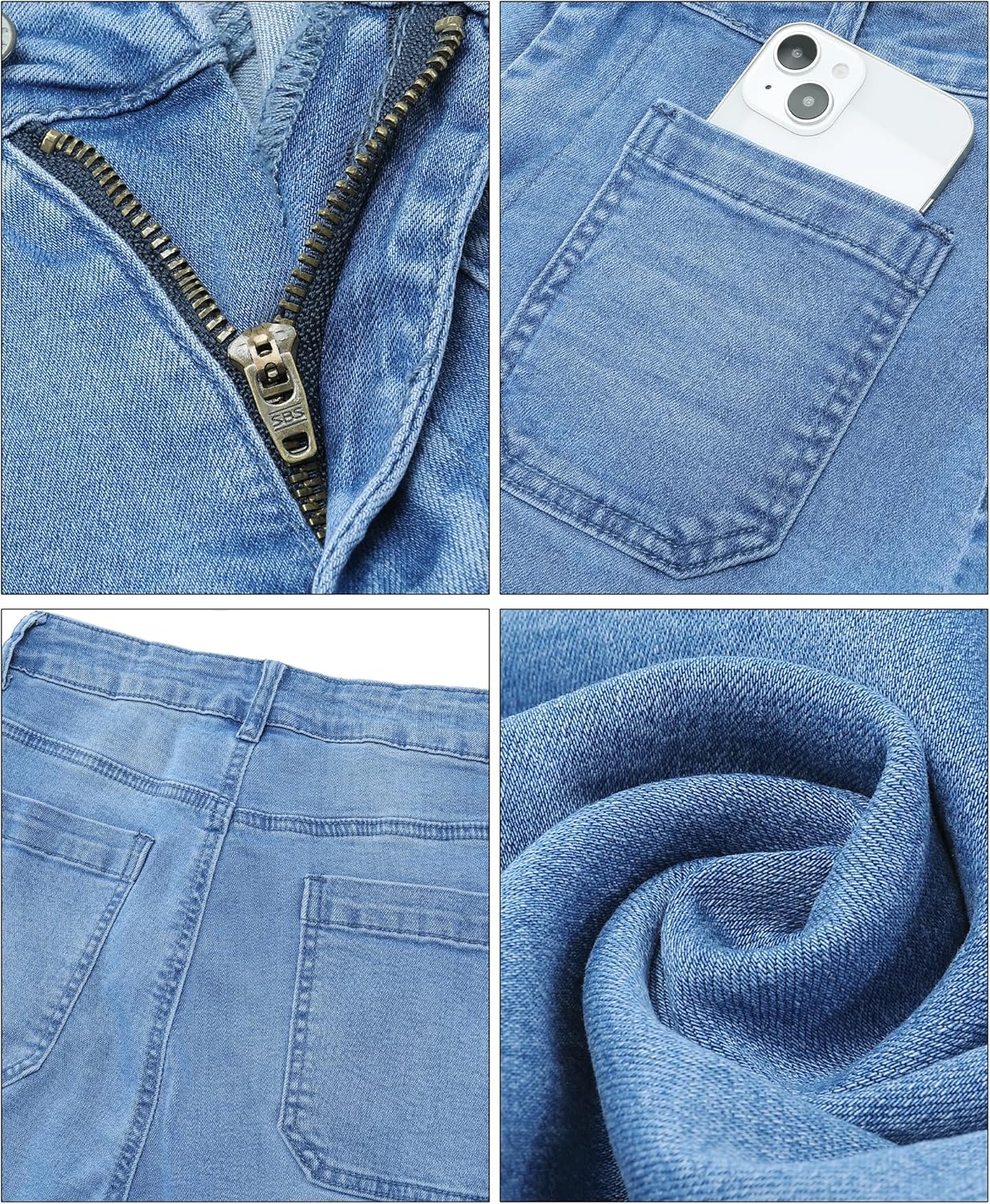 Women's wide-leg jeans, stylish high-waisted flared jeans