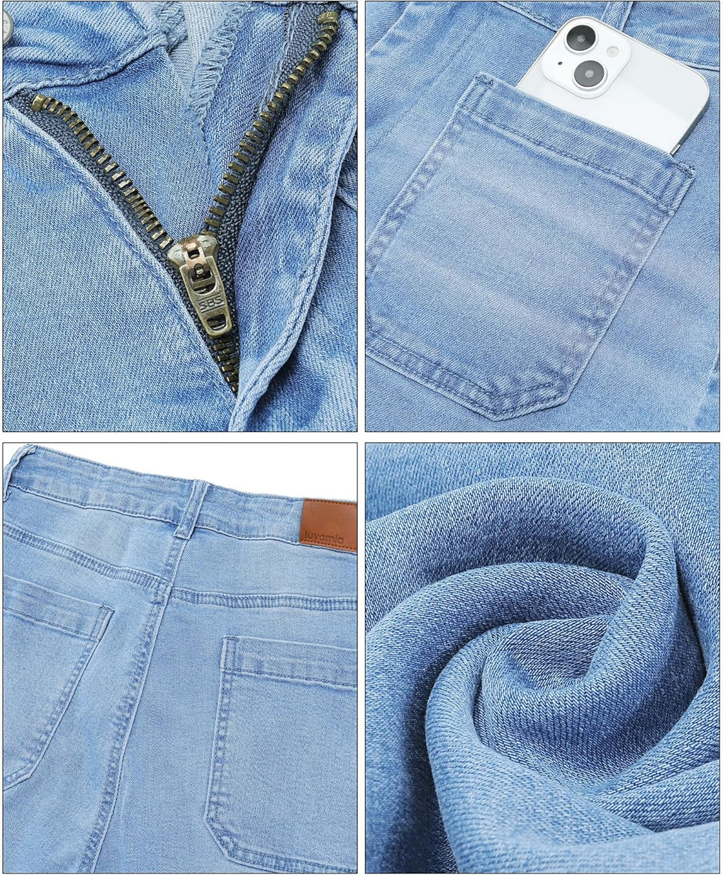 Women's wide-leg jeans, stylish high-waisted flared jeans