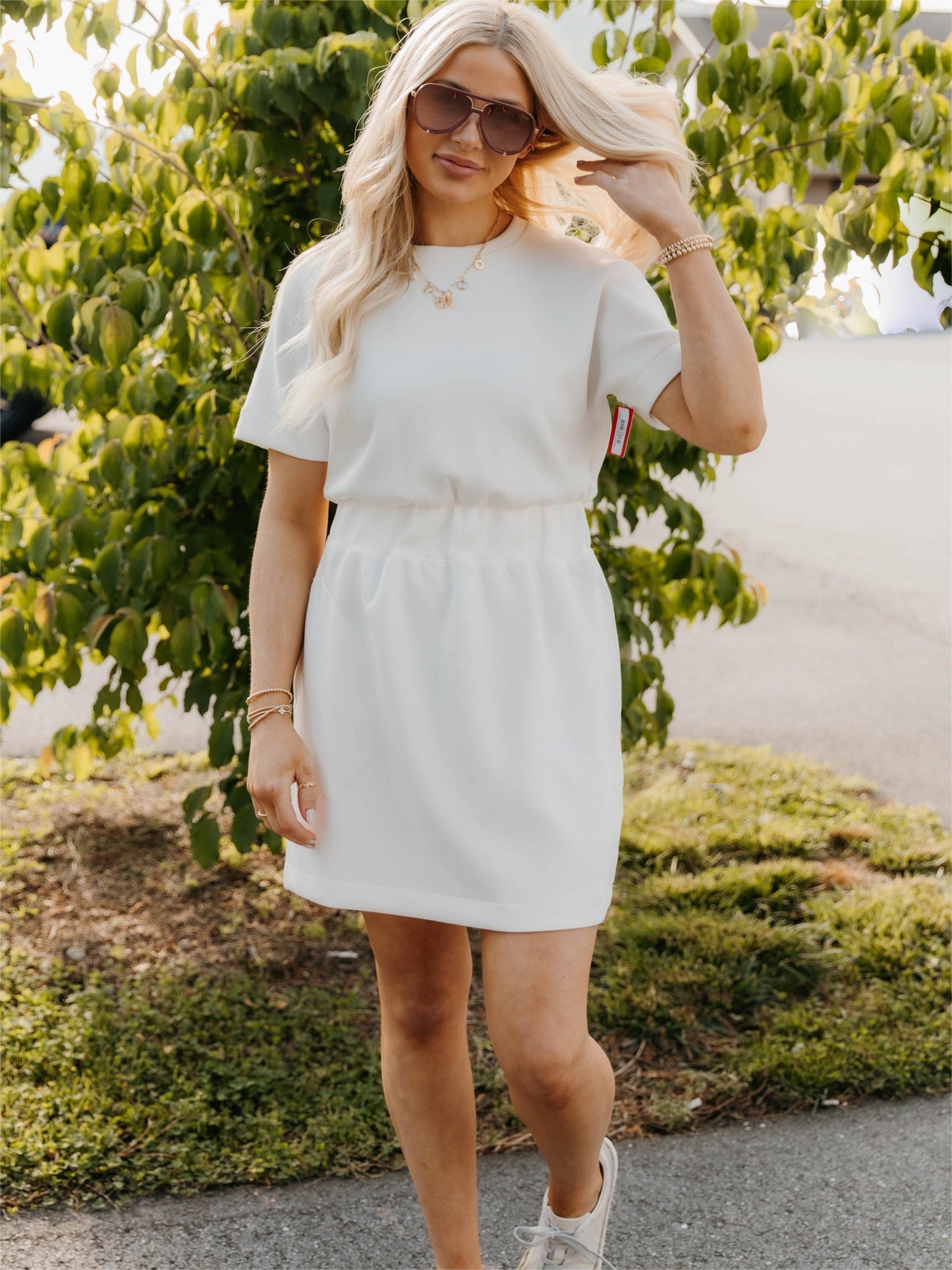 AirEssentials Cinched T-Shirt Dress(BUY 2 FREE SHIPPING)