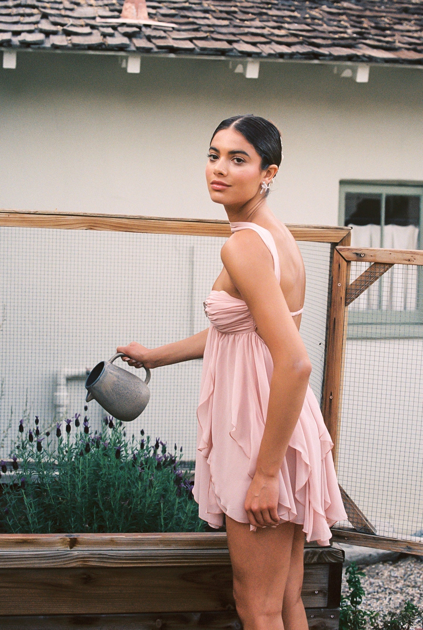 Caterina Floral Halter Dress