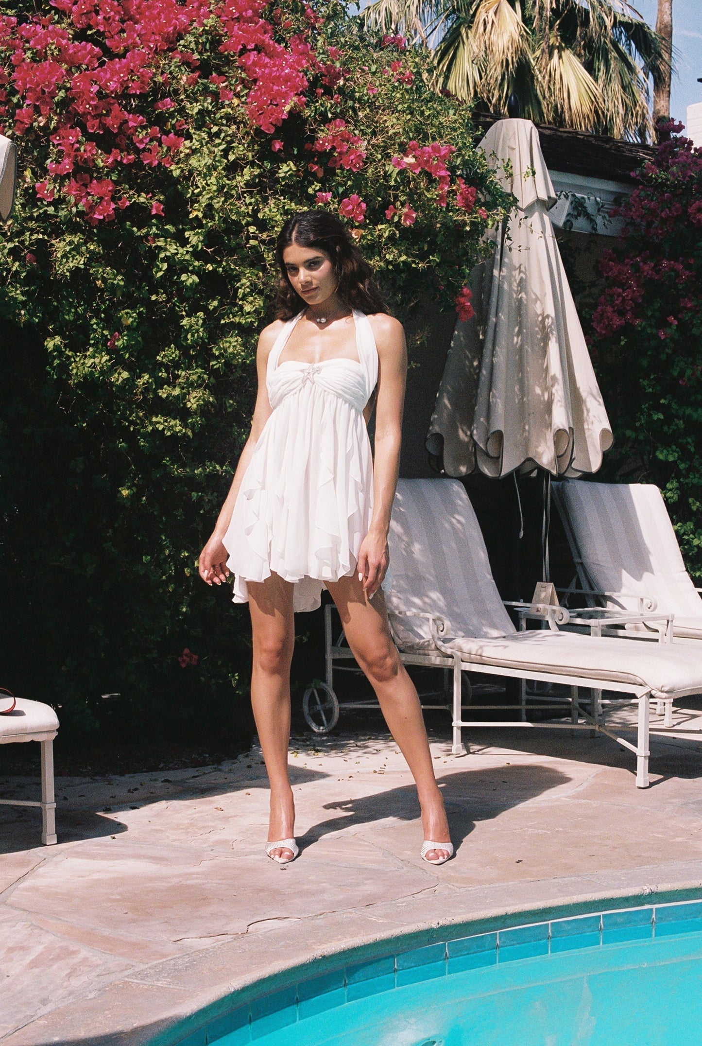 Caterina Floral Halter Dress