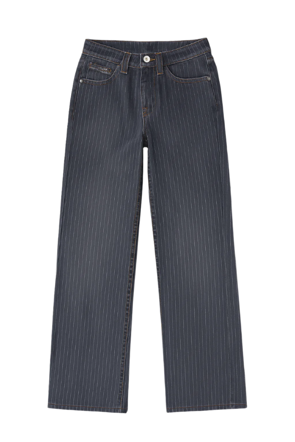 Chic Pinstripe Denim